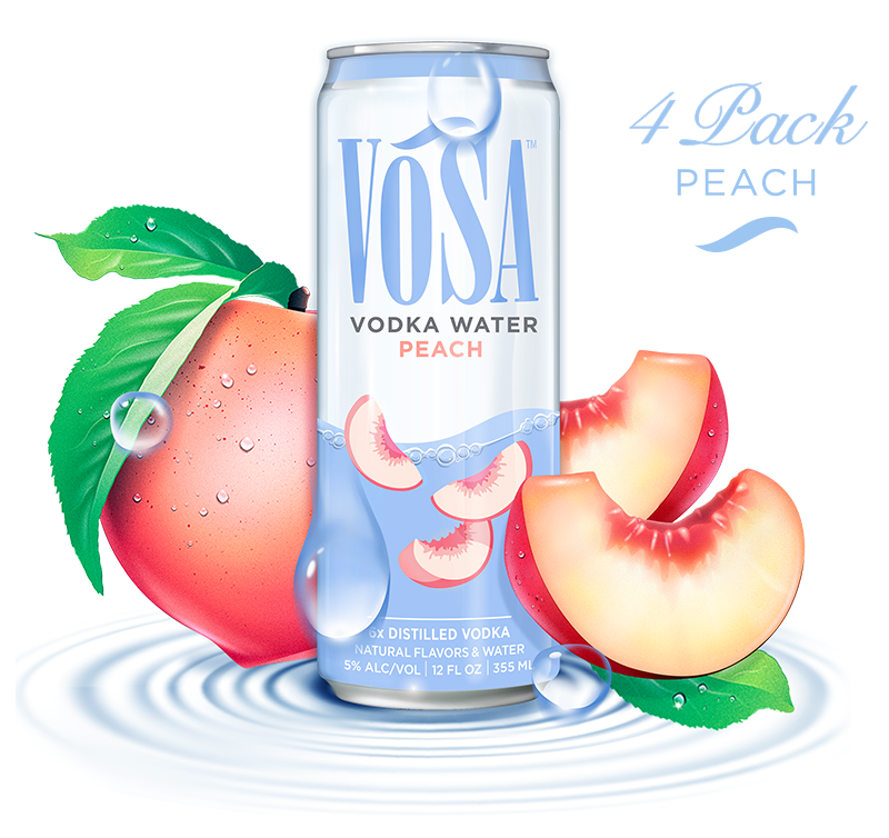Peach Vodka Water